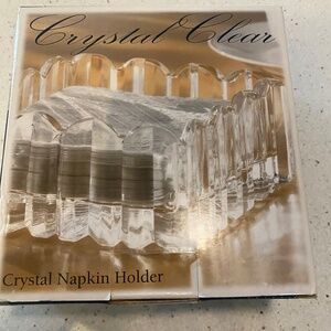 Crystal napkin holder